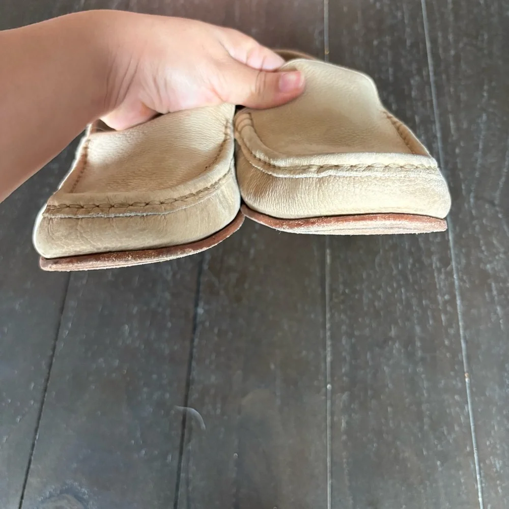 Giorgio Brutini Beige Neutral‎ Suede Leather Loafers Old Money Size 13D Classic - Picture 7 of 11